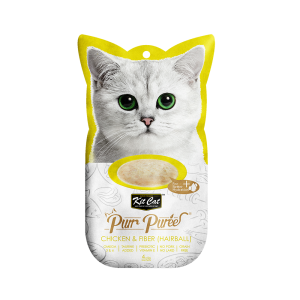 Kit Cat Purr Puree Chicken & Fiber (Hairball) - Kit Cat International ...