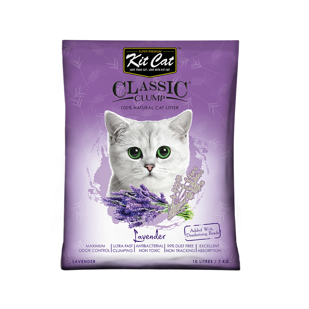 Kit Cat Classic Clump Lavender Cat Litter - Kit Cat International Pte Ltd.