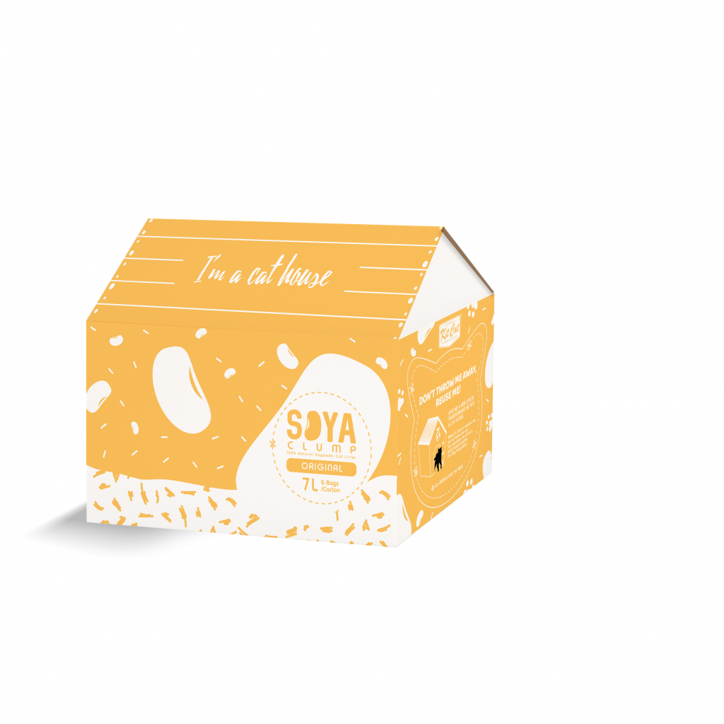 Image showcasing Kit Cat Soybean Litter Soya Clump Original 7L - Kit Cat International ...