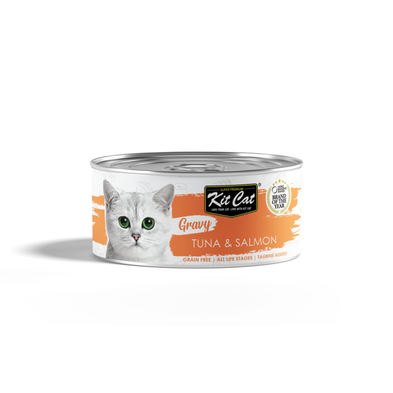 Kit Cat Gravy Canned Food (Tuna & Salmon) - Kit Cat International Pte Ltd