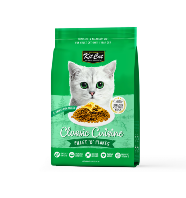 Kit Cat Fillet 'O' Flakes (Ideal for Picky Eaters) Dry Cat Food