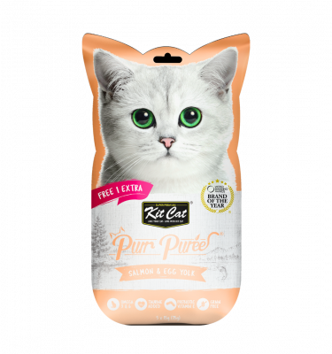 Kit Cat Purr Puree Salmon & Egg Yolk