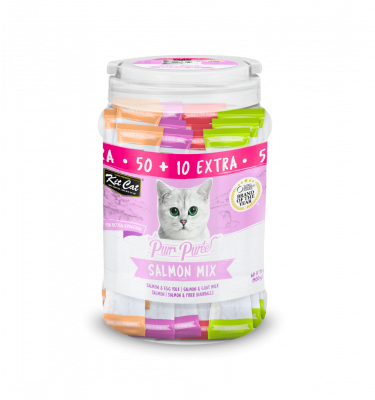 Kit Cat Purr Puree Salmon Mix Liquid Treats